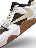Чоловічі кросівки Nike Air Jordan x Travis Scott "Cut The Check" White Brown Gum, фото 9