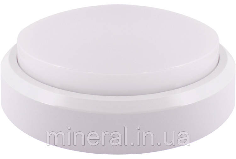 Світильник світлодіодний вологозахищений e.LED.rondo.8.4500.white, 8Вт, 4500К, IP54, білий,E.NEXT, (l0810101)
