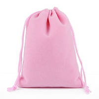 Подарочный бархатный мешочек 20 x 30 см розовый