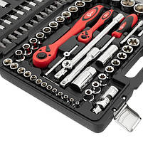 Набір інструментів INTERTOOL ET-6108 Cr-V 1/2", 1/4", 108 од., у кейсі, фото 6