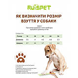 Черевики для малих порід собак Ruispet демісезонні №5 4шт, 5,5x4,9см, фото 5