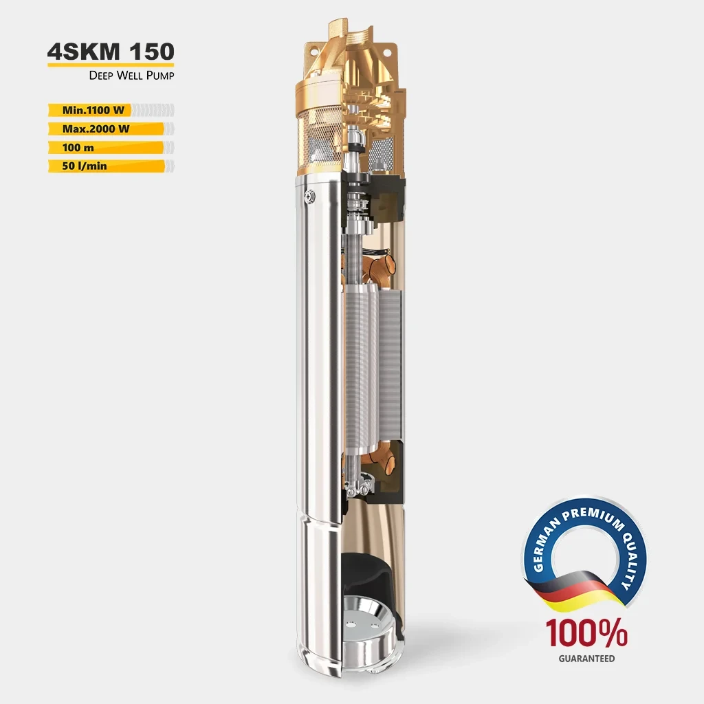 Глибинний насос для криниці 4SKM 150 40м кабель + пульт TEKK HAUS