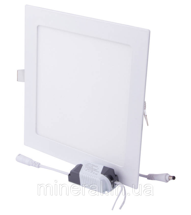 Світильник світлодіодний вбудов. e.LED.MP.Square.R.24.4500, квадрат, 24Вт, 4500К, 1680Лм,E.NEXT, (l0860018)