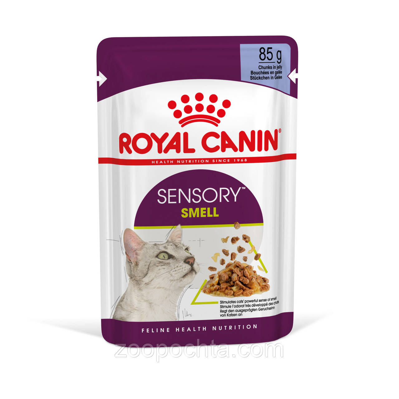 Вологий корм Royal Canin Sensory Smell для котів стимуляція нюхових рецепторів, в желе 85 гр Х 12 ШТ