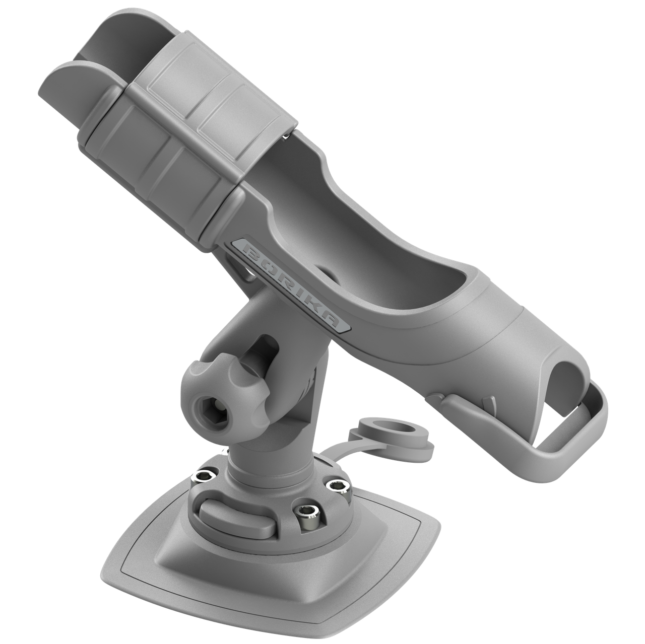 Тримач спінінга BORIKA FASTen HTp213 сірий з монтажною системою FMp224 для ПВХ (01.03.001.04.02), фото 1