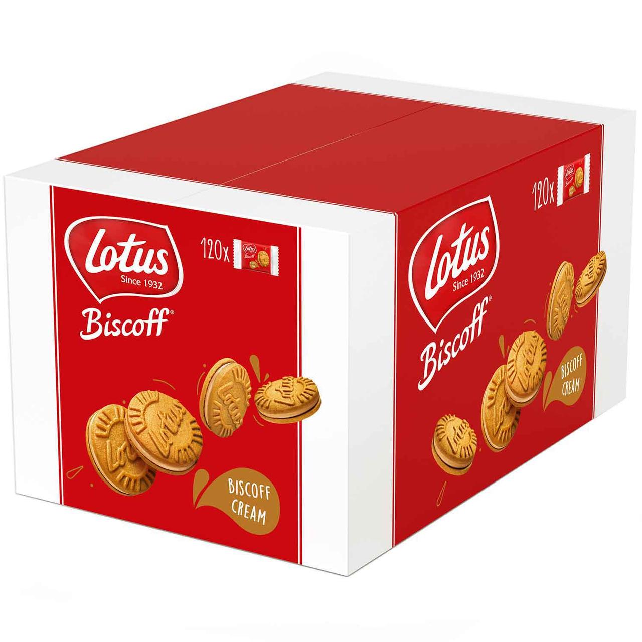 Печиво з кремом Lotus Biscoff Doppelkeks Biscoff Creme 120шт (Термін придатності до 20.05.2024), фото 1