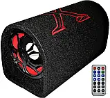 Сабвуфер з підсилювачем в машину 300W, Сабвуфер бочка 8" + Bluetooth, Сабвуфер активний автомобільний, фото 2