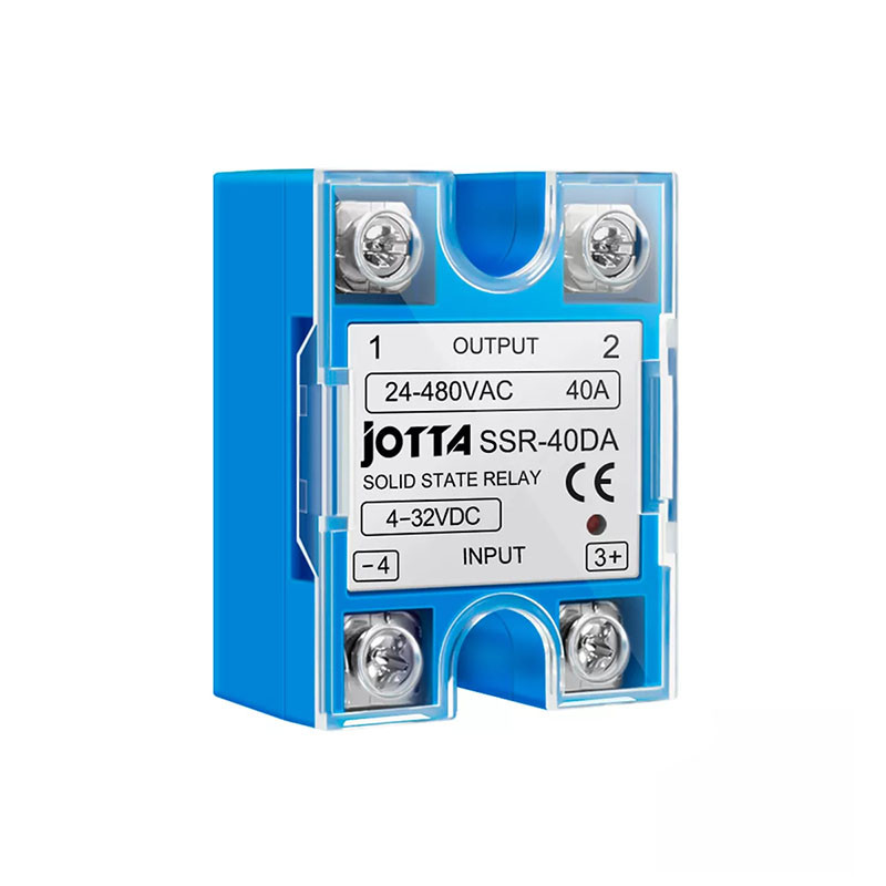 Реле електронне твердотільне GEYA JOTTA SR-40DA для навантаження AC 24-480V 40A та сигналом керування DC 4-32V