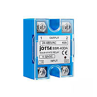 Реле електронне твердотільне GEYA JOTTA SR-40DA для навантаження AC 24-480V 40A та сигналом керування DC 4-32V