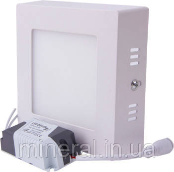 Світильник світлодіодний накладний e.LED.MP.Square.S.6.4500. квадрат, 6Вт, 4500К, 420Лм,E.NEXT, (l0860010), фото 1