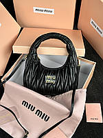 MiuMiu Wander Matelassé Nappa Leather Mini Hobo