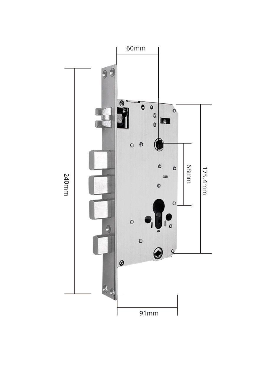 Врізна частина механічного замка Seven Lock 6068
