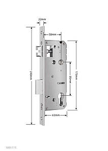 Врізна частина механічного замка Seven Lock  5085