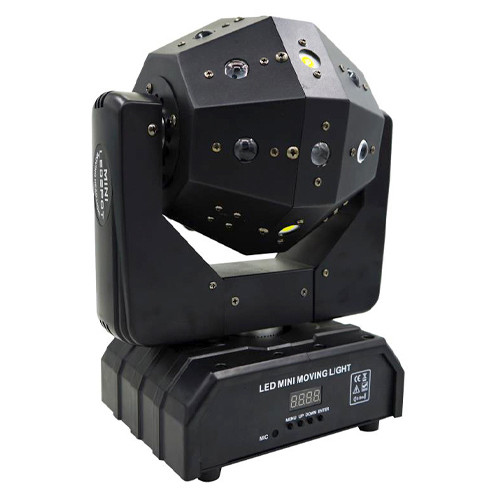 Стробоскоп лазерный, LED светодиодная вращающаяся голова RGB 120Вт, Мяч PZZ - фото 2 - id-p1997912012