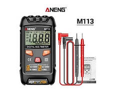 Мультиметр цифровий Aneng M113 автоматичний тестер вольтметр амперметр чорний
