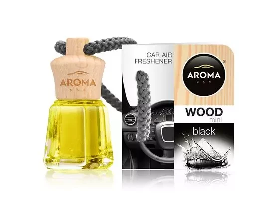 Ароматизатор ароматический Aroma Car Wood Mini - Black 4 мл - фото 1 - id-p2073645052