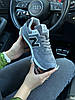 Жіночі кросівки New Balance 574 Premium Gray White Black (Сірі) Взуття Нью Баланс 574 натуральний замш демісезон, фото 5