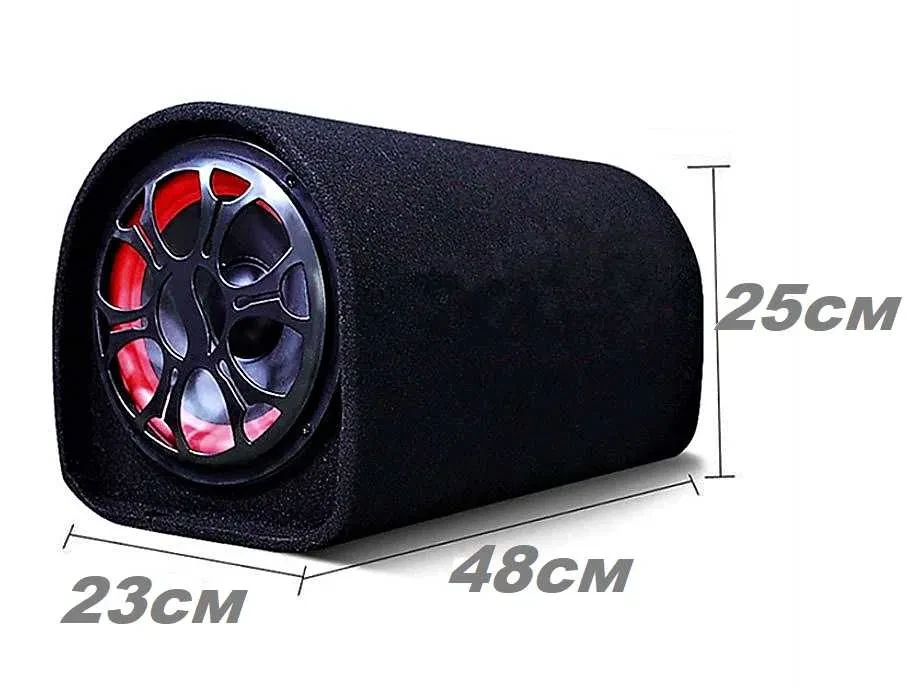 Сабвуфер з підсилювачем в машину 300W, Сабвуфер бочка 8" + Bluetooth, Сабвуфер активний автомобільний