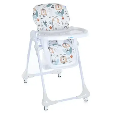 Стільчик для годування Bambi M 3233 Lion King Beige (регулювання висоти, нахилу спинки, підніжки, столика), фото 1