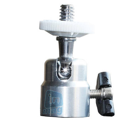 Адаптер-перехідник з кріпильним гвинтом 1/4" і отвором 1/4" на шарнірній основі, silver, фото 1