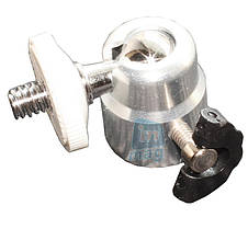 Адаптер-перехідник з кріпильним гвинтом 1/4" і отвором 1/4" на шарнірній основі, silver, фото 2