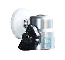 Адаптер-перехідник з кріпильним гвинтом 1/4" і отвором 1/4" на шарнірній основі, silver, фото 3