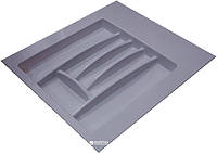 Лоток для столовых приборов Hafele пластиковый 500-550 мм Серый (556.46.506)