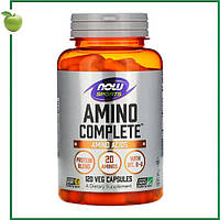 Amino Complete, аминокислотный комплекс, 120 вегетарианских капсул, Sports, NOW Foods, США