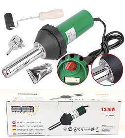 Паяльник для зварки пластику і пайки бамперів з насадками EuroCraft ECHG12 1200W