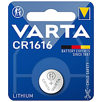 Батарейка літієва Varta CR1616 Lithium, 3V, дискова таблетка