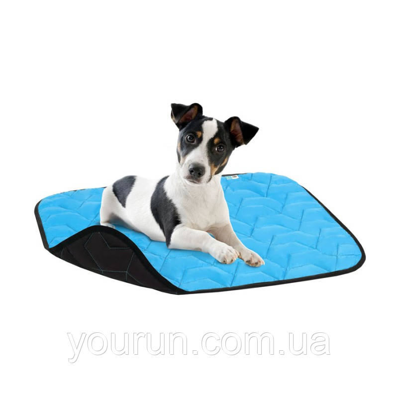 Collar (Коллар) AiryVest підстилка для котів та собак, блакитний/чорний S, фото 1