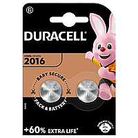 Батарейка литиевая Duracell CR2016-DSN Lithium 3V дисковая таблетка (TV)