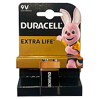 Батарейка щелочная Duracell 9V MN1604 KPN1 крона (блистер) (TV)