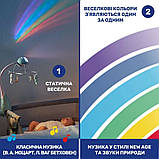 Мобіль-проектор на ліжечко 3в1 Веселка Chicco, рожевий, фото 4