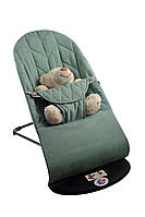 Дитячий шезлонг-гойдалка BABY Balance Soft від SBT Group бірюзовий колосок/бавовна (BBS-17-00), фото 10