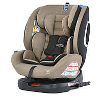 Автокрісло дитяче EL CAMINO Absolute ME 1079 Royal Beige група 0+1,2,3 isofix бежевий льон