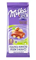 Шоколад молочный Milka с целым лесным орехом, 90 г