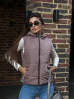 Жилет жіночий плащівка синтепон 150 на підкладці, Розміри: 42,44, 46