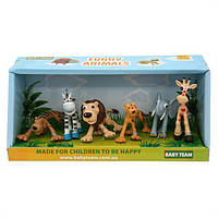 Игровой набор игрушек-фигурок животных Сафари, 6 шт. Baby Team, 8830