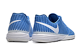 Футзалки Nike Lunar Gato II IC Blue white, фото 4