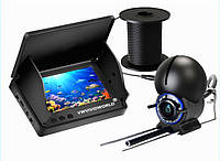 Подводная камера для рыбалки / 4,3"LCD / 5000 мАч / IP68 / 20м Кабель. (+ Леска FisherMan).