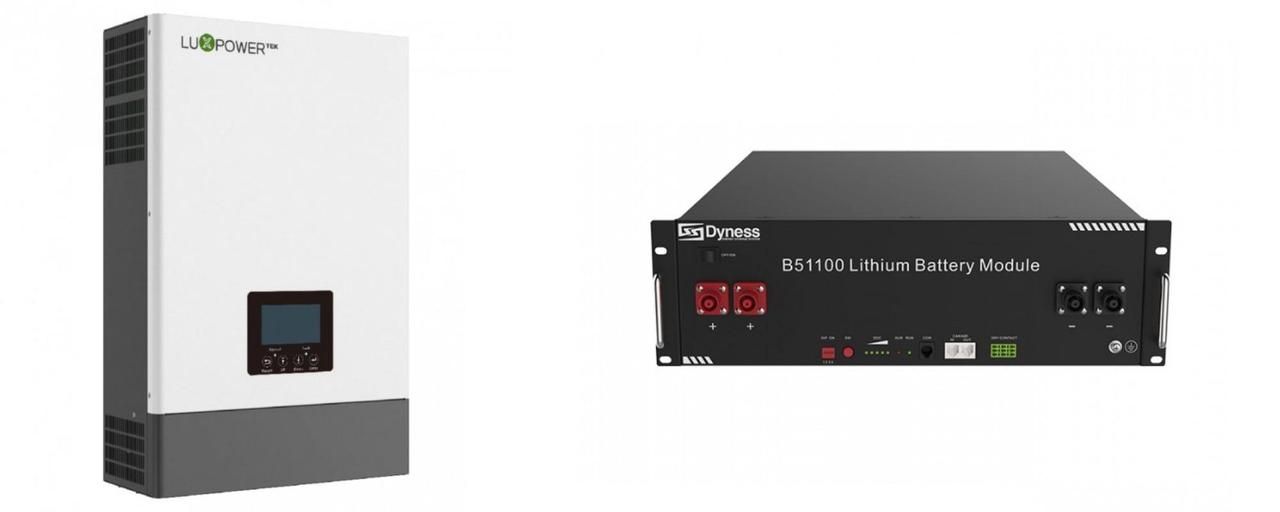 Комплект резервного живлення інвертор LuxPower SNA5000 Wide PV+АКБ Dyness B51100