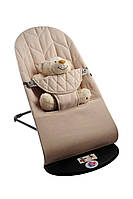 Дитячий шезлонг-гойдалка BABY Balance Soft від SBT Group бежевий/колосок (BBS-16-00), фото 10