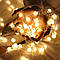 Гірлянда кульки 6 метрів 40 led — колір теплий білий — світлодіодна новорічна на ялинку та для декору на батарейки АА 1.5v, фото 4