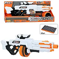 Іграшковий кулемет-бластер із прицілом Fast Pioneer BIG511 на батарейках (стріляє м'якими кулями)