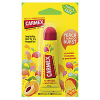 Бальзам для губ зі смаком персика та манго Carmex Tube Peach & Mango Tingle Free Blister Pack 10 г Туба