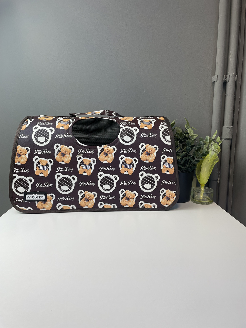 Сумка переноска для собак переноска для кошек, Коричневая сумка переноска для животных с ручкой - фото 2 - id-p2073710852