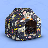 Домик-Будка для котов и собак, размер 34х32х31см (№2) ТМ "LPets"