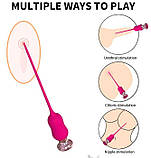 Вібратор для уретри Swing з пультом керування, акумулятором і режимами вібрації арт06, фото 4