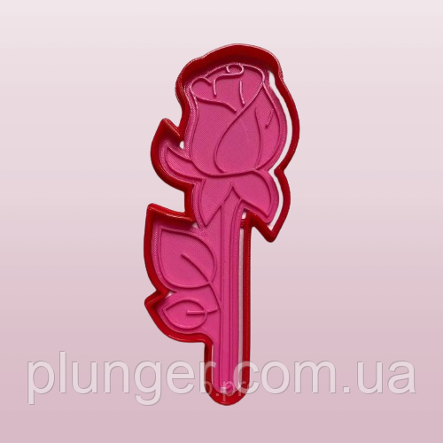 Вирубка для пряника пластикова Троянда, фото 1